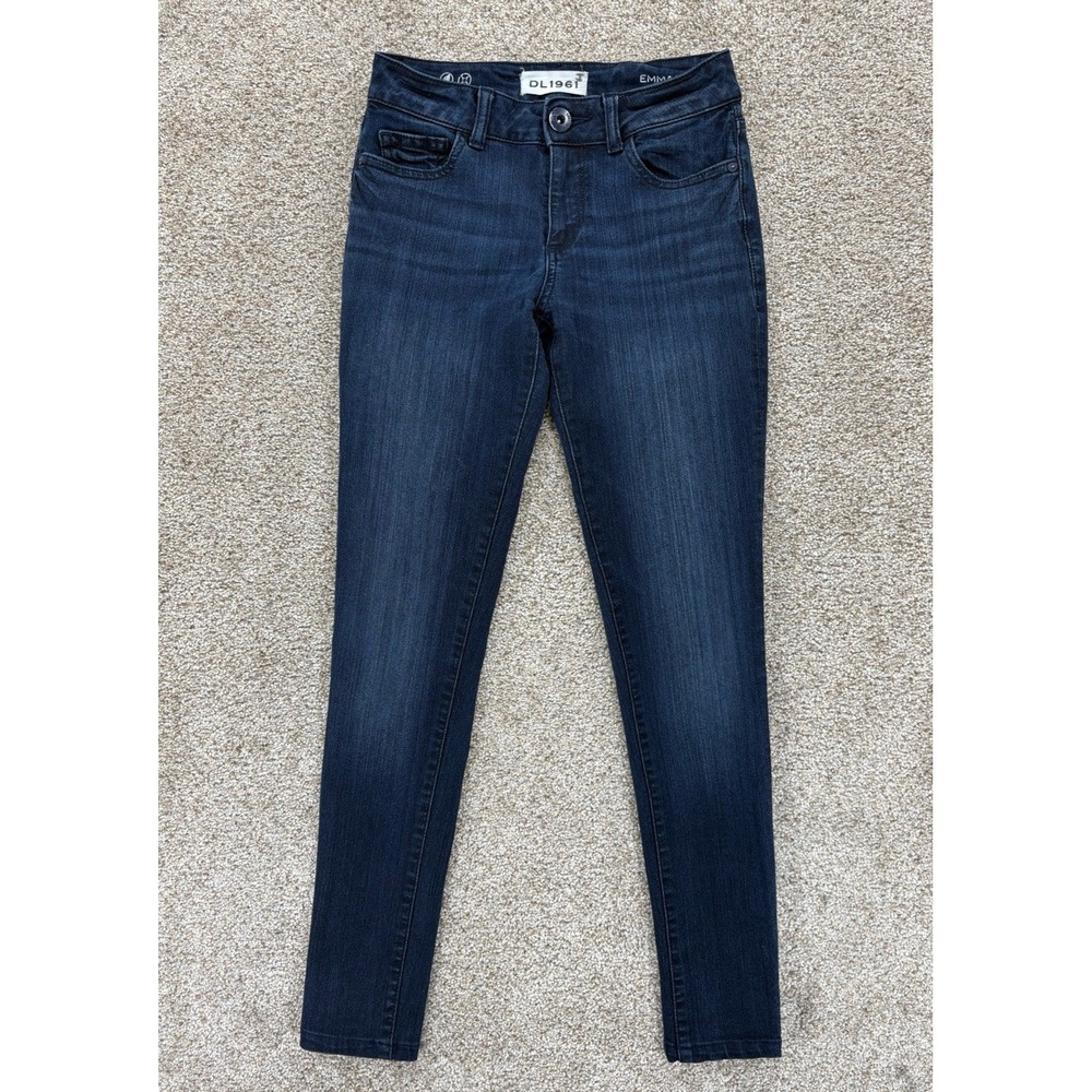 DL1961 EMMA Power Legging Jeans Womens 23 Blue Dark Wash Comfort Stretch Denim
